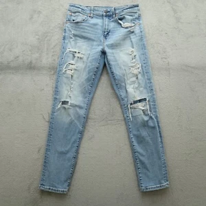 American Eagle Herrenjeans Größe 31 x 32 hellblau sportliche Passform abgenutzt - Bild 1 von 14