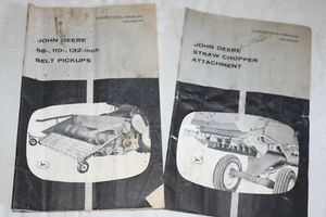 John Deere Bedienerhandbücher Riemen Pickups & Strohhäcksler Aufsätze 2 Handbücher - Bild 1 von 4