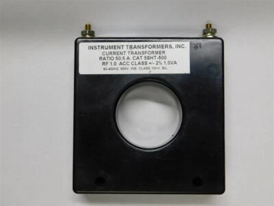 Instrument Transformers / GE 5SHT-500 Model 5 50:5 Ratio Current Transformer - Image 1 of 2