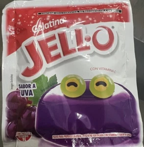 1 Jello  Gelatin Dessert 25g Jell-O  Uva Grape Flavor Sugar Free Gelatina - Picture 1 of 2
