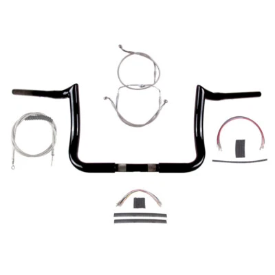 Kit de barras 1 1/4" preto 10" PrimeApe 2008-2013 Harley Electra Street Glide sem ABS - Imagem 1 de 2