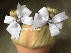 Hand Made School Bows white
