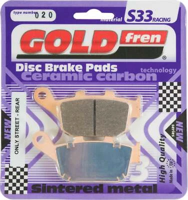 Goldfren S33 Brake Pads Rear For Honda NC 700 S Non ABS 2012-2013 - Image 1 of 2
