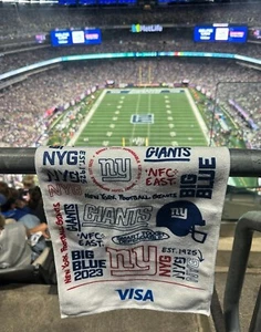 2023 New York Giants Logos Rally Towel SGA (vs Seattle Seahawks 10/2) - Picture 1 of 2