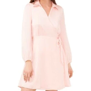 NEW Halogen Satin Wrap Long Sleeve Shirt Dress Size S - Picture 1 of 6