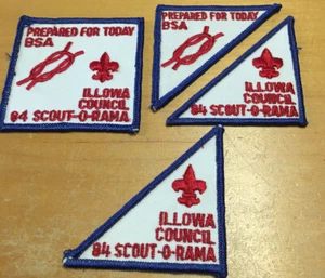 BOY SCOUTS ILLOWA COUNCIL 1984 SCOUT-O-RAMA "PREPARED FOR TODAY: PATCHES NEW - Picture 1 of 9
