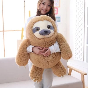 Winsterch Sloth Stuffed Animal Toy Kids Plush Sloth Gift 27.5 inches (Brown) - Imagen 1 de 4
