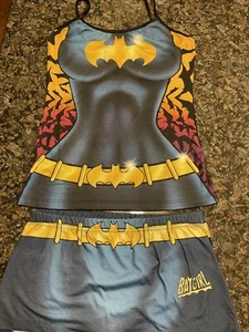 DC Comics BATMAN BATGIRL PIGIAMA SET Tank & Panty PIGIAMA BATGIRL LOGO Junior L - Foto 1 di 4