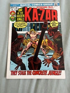 ASTONISHING TALES KA-ZAR #15 (1972) - 7.0 FINE/VERY FINE (MARVEL COMICS) - Picture 1 of 5