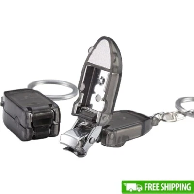 Mini Cortaúñas Plegable Llavero Acero Inoxidable Portátil Cortador de Uñas Recortador Foto 1 de 4