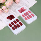  96 Pcs French Nail Tips Art Supplies Coffin Fake Nails Frosted
