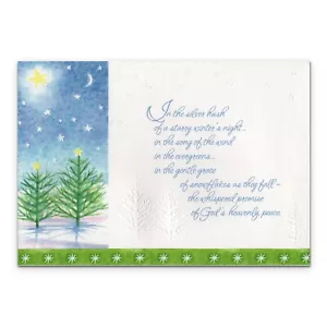 Religious CHRISTMAS Card, God's Heavenly Peace, GENESIS 28:15 by AGC +Envelope - Picture 1 of 4