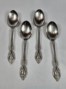 SET OF 4 Oneida RENOIR PEMBROKE Stainless Soup Dinner Spoons - Picture 1 of 4