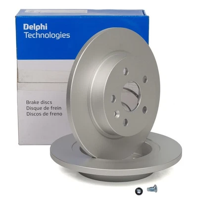 OE Delphi Rear Brake Disc Set 268mm for Vauxhall Mokka Astra J Chevrolet BG4199C — 第 1/3 张图片