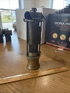 American Safety Lamp & Mine Supply Brass Davy Mining Lamp - Picture 1 of 15