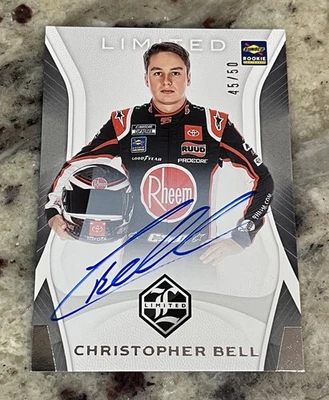 Christopher Bell 2020 Chronicles Racing Limited Rookie Autograph # 45/50  - Image 1 of 2