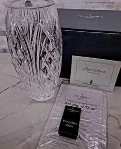 Waterford Crystal Master Cutter Paul Ledwell, 10-in vase NIB - Picture 1 of 9