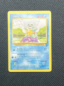Pokémon TCG Squirtle Card 93/130 Base Set 2 Unlimited Regular Common - Picture 1 of 2