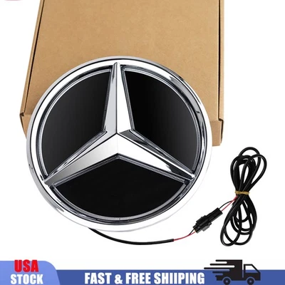 Illuminated Grille 3D Star Emblem Chrome Fit For 2016-19 Mercedes-Benz E300 W213 Foto 1 de 4