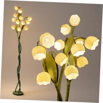12-Head Lily of The Valley Flower Floor Lamp - Vintage Decorative Floor Lamp  - Image 1 of 4