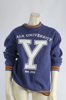 Sudadera Yale University Azul Algodón Universitario Cuello Redondo Mujer’s Talla S College Foto 1 de 4