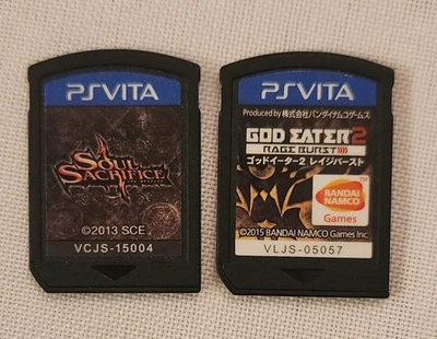 Bundle of 2 PS VITA Japanese Games - Soul Sacrifice & God Eater 2 Rage Burst - Image 1 of 2
