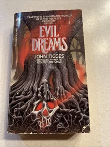 Evil Dreams John Tigges VTG 1986 Leisure Horror Paperback - Imagen 1 de 3