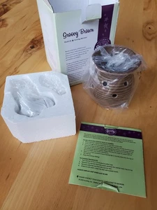 SCENTSY Groovy Brown Nightlight Wall Plug-In Wax Mini Warmer New - Picture 1 of 7