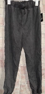 Cat & Jack Girl Paper Bag Wide Leg Black Pants Size XXL 18 - Picture 1 of 3