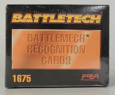 Battletech Battlemech Recognition Cards 1675 FASA complete set SEALED (1993) - Image 1 of 4
