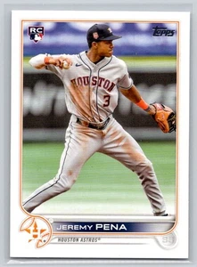 Jeremy Pena Rookie - 2022 Topps Update #US253 - Houston Astros Baseball Card - Picture 1 of 2