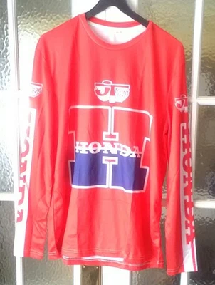 КРАСНАЯ ФУТБОЛКА HONDA 46 ДЮЙМОВ XLARGE КЛАССИЧЕСКИЙ СТИЛЬ РЕПЛИКА МОТОКРОСС ЭНДУРО ИСПЫТАНИЯ - Изображение 1 из 2