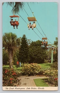 Lake Wales FL Himmelsfahrt über das große Meisterwerk Gärten Sessellift Postkarte - Bild 1 von 2