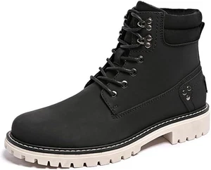 Hombres Impermeable Invierno Botas para Nieve Forradas de Piel Senderismo Escalada Zapatos Negros Talla 10.5 - Imagen 1 de 6