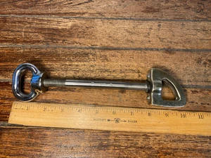 VINTAGE ORIGINAL BOSTON WHALER CAST STAINLESS & POLISHED BRONZE 10" BOW EYE - Bild 1 von 6