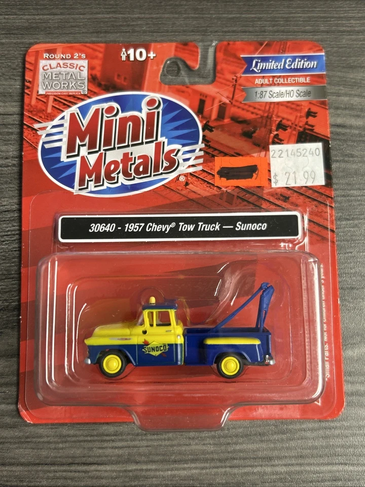 Camión de remolque Chevy Mini Metals escala HO #30640 1957 - Sunoco NOS CC Foto 1 de 2