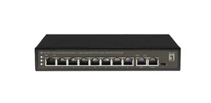 LevelOne FGP-1031 Fast-Ethernet-PoE-Switch mit 10 Ports, 2 x Uplink-Gigabit-RJ45 - Photo 1/5