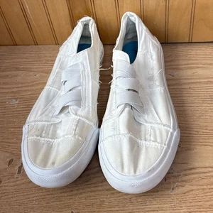 Tenis sin cordones Blowfish Malibu de lona blanca para mujer talla 9 - Imagen 1 de 8