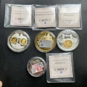 Commemorative Coins With COA (4 European Currencies, Bank Note. Krugerrand 21919 - Picture 1 of 9