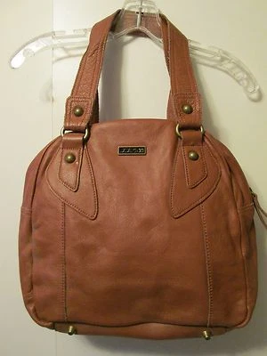 JOE'S JEANS Óxido Caramelo Marrón 100% Cuero Bolso Bowler Bolso Cartera NUEVO Foto 1 de 4