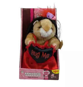 Gemmy Dancing Hamster Raining Men Hug Me Pillow Red Dress 2006 Original Box RARE - Picture 1 of 8