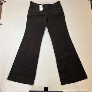 J. Crew City Fit Bootcut Stretch Corduroy Pants Slacks Dark Brown Women’s Size 8 - Picture 1 of 9