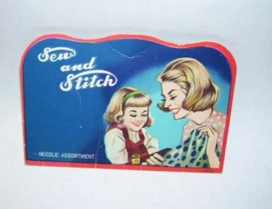 Vintage Sewing Needle Packet Sew and Stitch Made in Japan - Picture 1 of 2