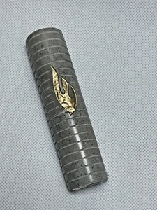 Estuche de mezuzá de piedra pulida de Jerusalén tallado a mano - Imagen 1 de 2