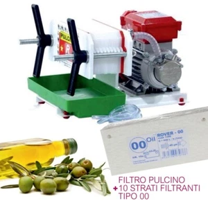 FILTRO PER OLIO DI OLIVA A PIASTRE CON POMPA +OMAGGIO N.10 STRATI FILTRANTI "00" - Foto 1 di 1