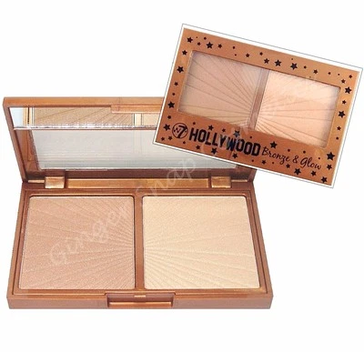 W7 Hollywood Bronze & Glow Bronzer & Highlighter Duo Kit Bronzing Powder Contour - Image 1 of 4
