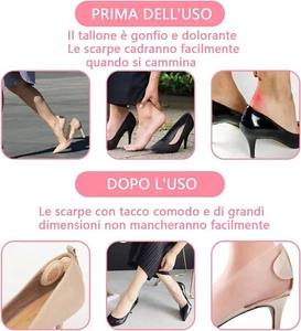 COPPIA CUSCINI COMODI PER TALLONE PER SCARPE ANTISCIVOLO AUTOADESIVO - Foto 1 di 3