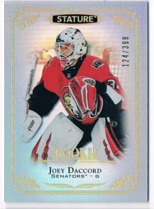 2019-20 UPPER DECK STATURE JOEY DACCORD ROOKIE 124/399 OTTAWA SENATORS #146
