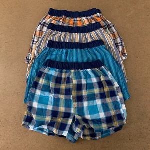 Fruit of The Loom Boys Size XL Multi-Color Plaid Boxer Shorts 4 Pack New - Picture 1 of 6