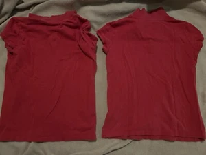 Lot Of 2 Girls Red School Uniform Polo Shirts 2 Size 14 Old Navy - Picture 1 of 6